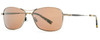 Profile View of Reptile Rabida Unisex Pilot Polarized Sunglasses Antique Gold/Amber Brown 58mm