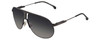 Profile View of Carrera PANMRIK65S Mens Pilot Sunglass Ruthenium Silver/Gray Sf Polarized 65mm