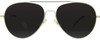 Front View of Rag&Bone 1036 Pilot Sunglasses Gold Tortoise/Polarize Brown Silver Mirror 58mm