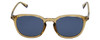 Front View of Polaroid 2115/F/S Unisex Sunglasses Crystal Brown Navy/Polarized Blue Grey 54 mm
