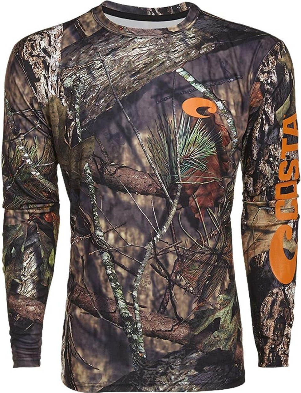 Lifestyle image 2 of Costa Del Mar Technical Long Sleeve T-Shirt Small Sm S in Mossy Oak Breakup Camo