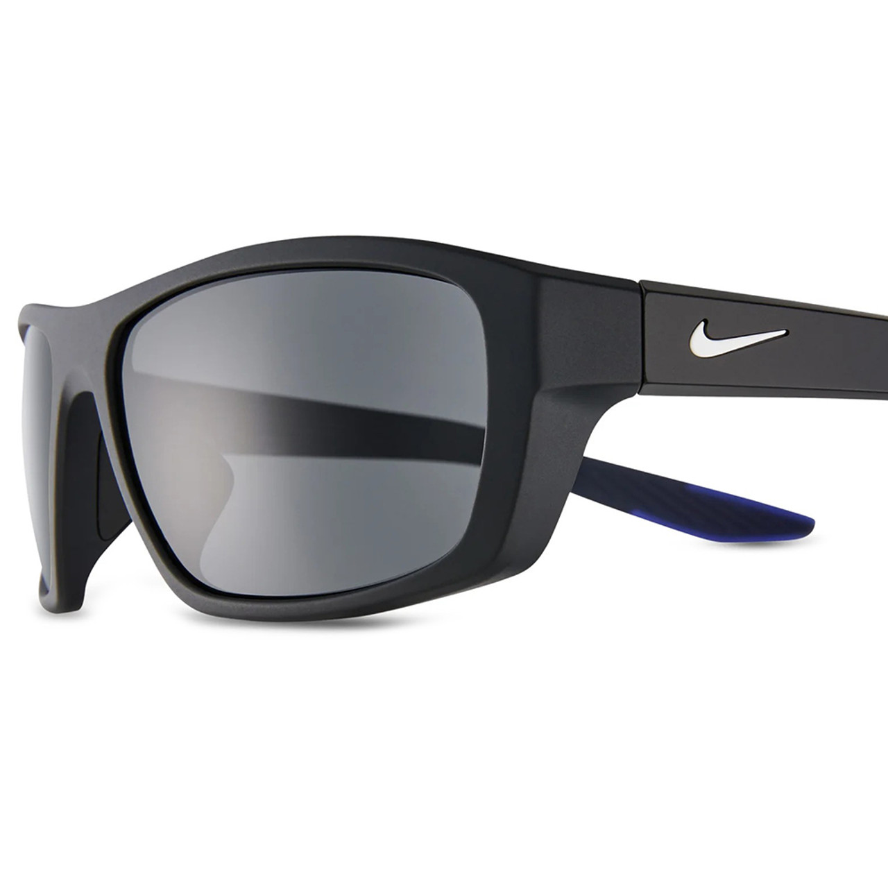 Close Up View of NIKE Brazn-Boost-P-CT8177-060 Mens Sunglass Anthracite White/Polarized Grey 57mm