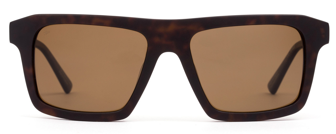 Front View of SITO SHADES Gt Unisex Sunglasses in Chestnut Tortoise/Polarized Amber Brown 54mm