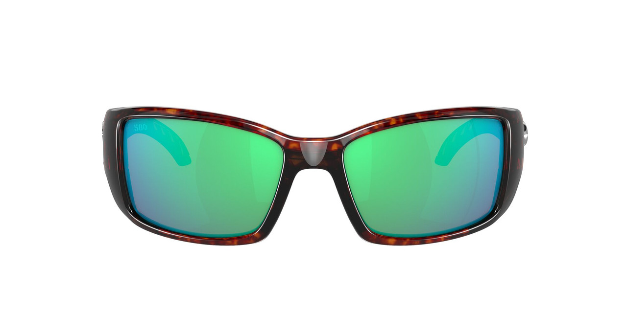 Side View of Costa Del Mar Blackfin Unisex Sunglass Tortoise/Polarized Green Mirror 580G 62mm Alternate 1