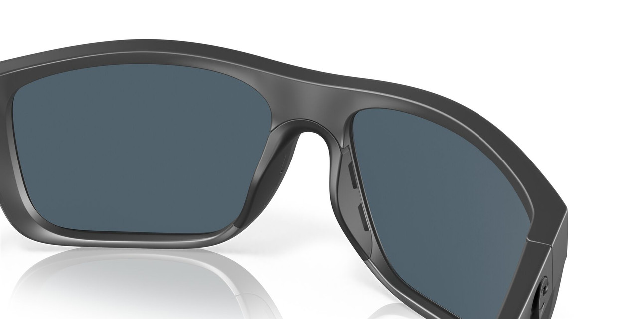 Profile View of Costa Del Mar Broadbill Unisex Sunglasses in Grey Black/Polarized Gray 580P 61mm Alternate 1