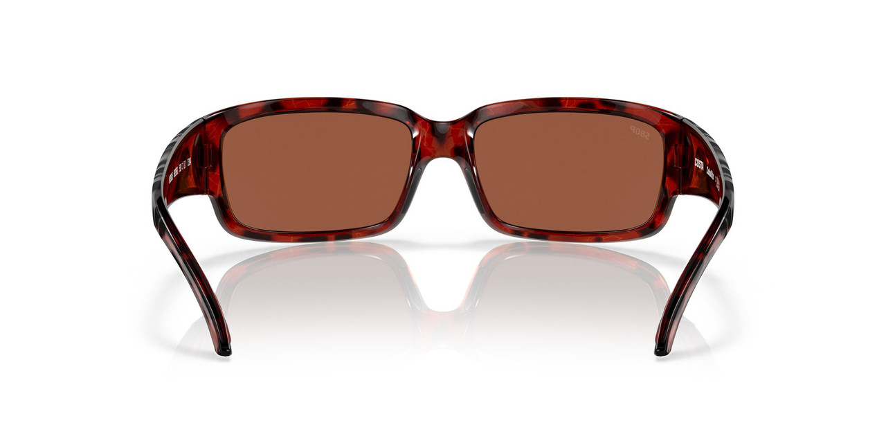 Front View of Costa Del Mar Caballito Unisex Sunglasses in Tortoise/Polarized Copper 580P 59mm Alternate 1