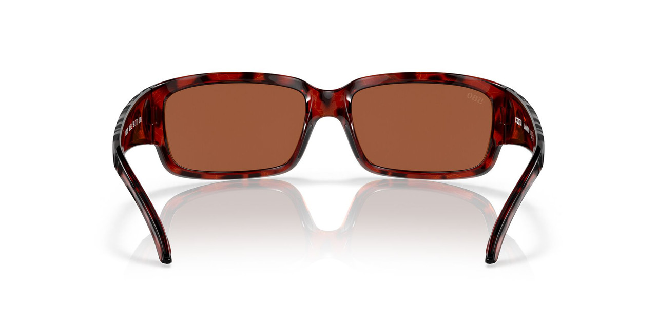 Front View of Costa Del Mar Caballito Sunglass Tortoise/Polarized Green Mirror 580G GLASS 59mm Alternate 1