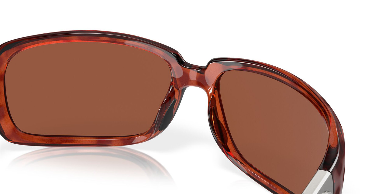 Profile View of Costa Del Mar Isabela Womens Sunglass Tortoise Havana/Polarized Copper 580P 64mm Alternate 1