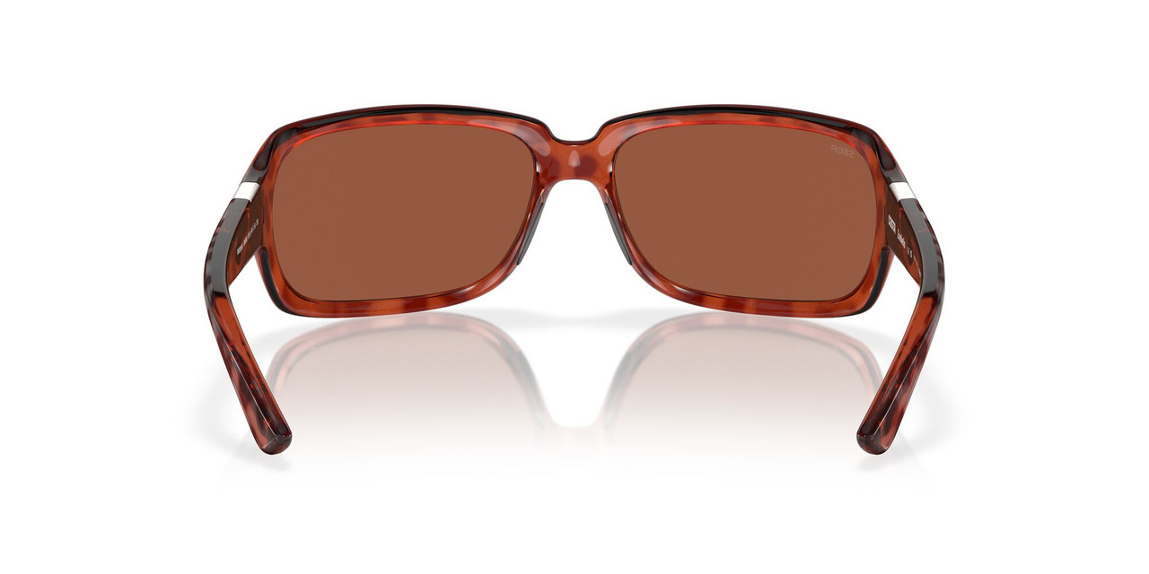 Front View of Costa Del Mar Isabela Womens Sunglass Tortoise Havana/Polarized Copper 580P 64mm Alternate 1