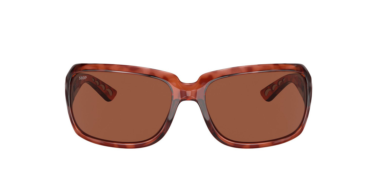 Side View of Costa Del Mar Isabela Womens Sunglass Tortoise Havana/Polarized Copper 580P 64mm Alternate 1