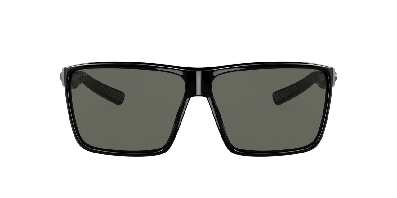 Side View of Costa Del Mar Rincon Unisex Square Sunglass Black/Polarized Gray 580G GLASS 63mm Alternate 1