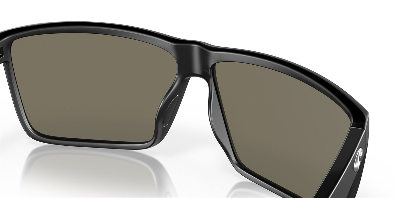 Profile View of Costa Del Mar Rincon Unisex Sunglass Black/Polarized Blue Mirror 580G GLASS 63mm Alternate 1