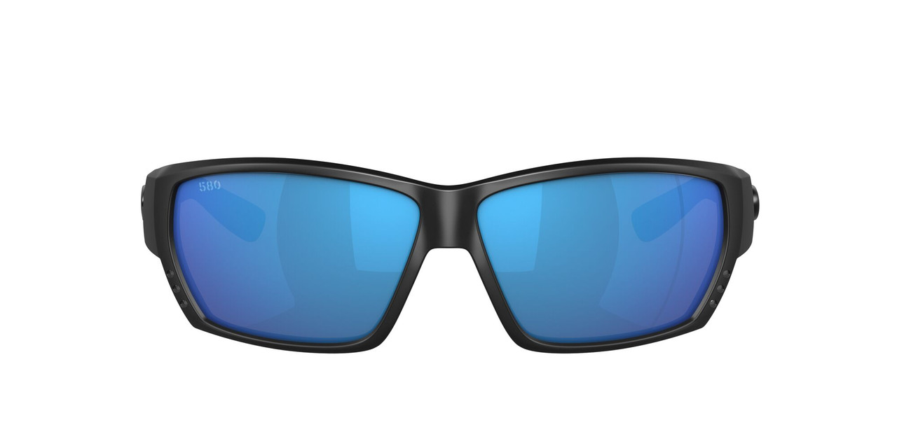 Side View of Costa Del Mar Tuna Alley Sunglass Black Blackout/Polarized Blue Mirror 580G 62mm Alternate 1