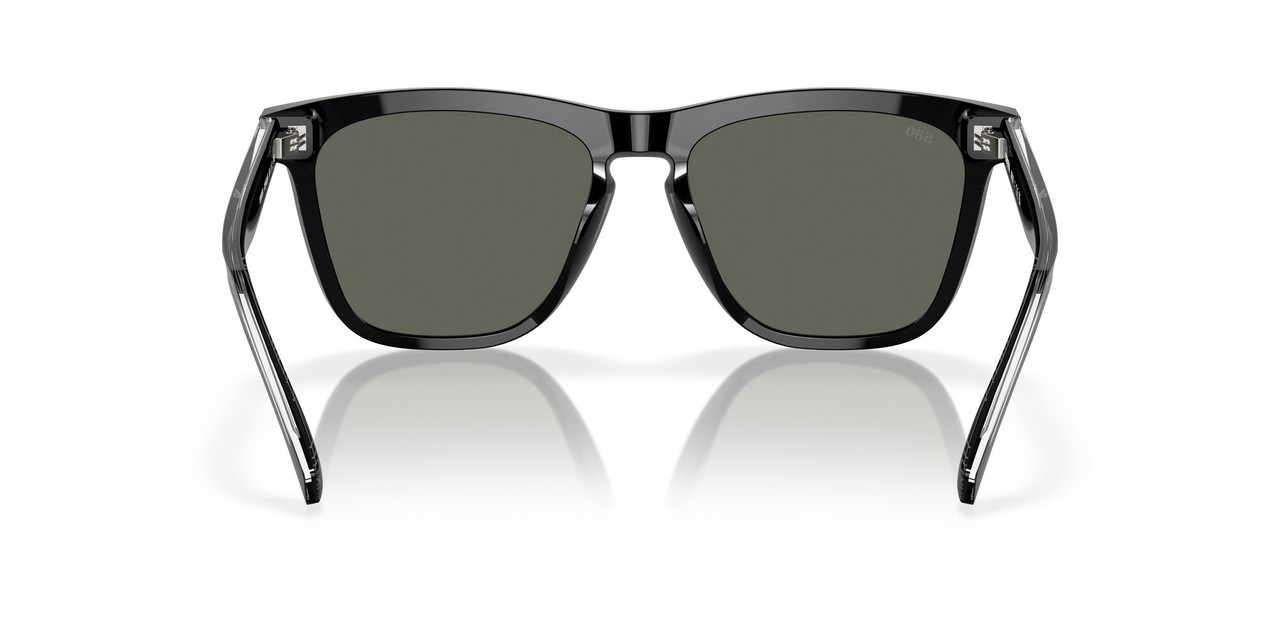 Front View of Costa Del Mar Ulu Unisex Cateye Sunglasses Black Silver/Polarized Gray 580G 56mm Alternate 1