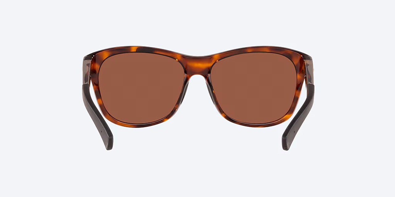 Close Up View of Costa Del Mar Vela Unisex Cat Eye Sunglasses Tortoise/Polarized Copper 580P 56mm