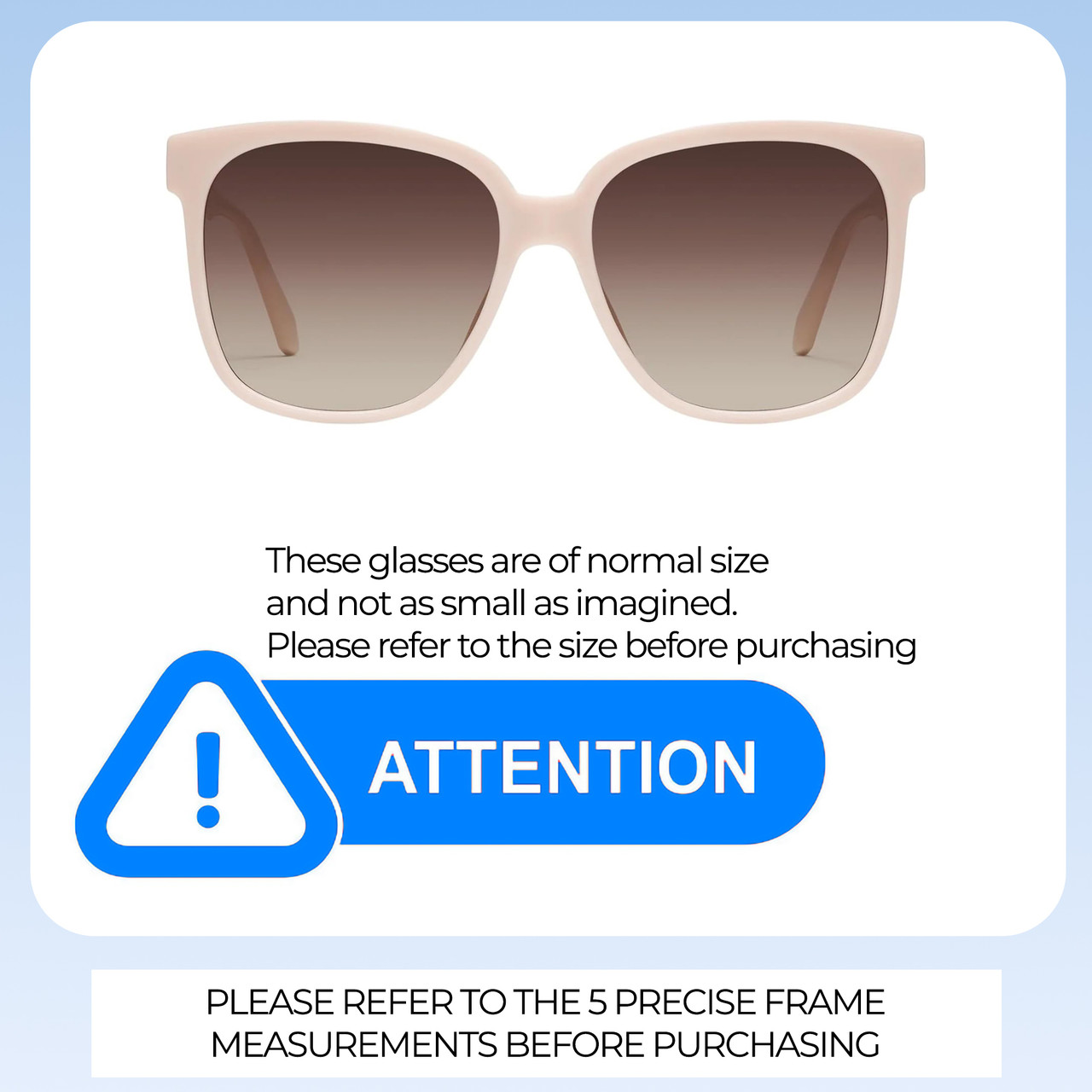 Size Awareness Illustration of QUAY Wide Awake Women's Panthos Polarized BI-FOCAL Sunglasses in Shiny Gold 59mm