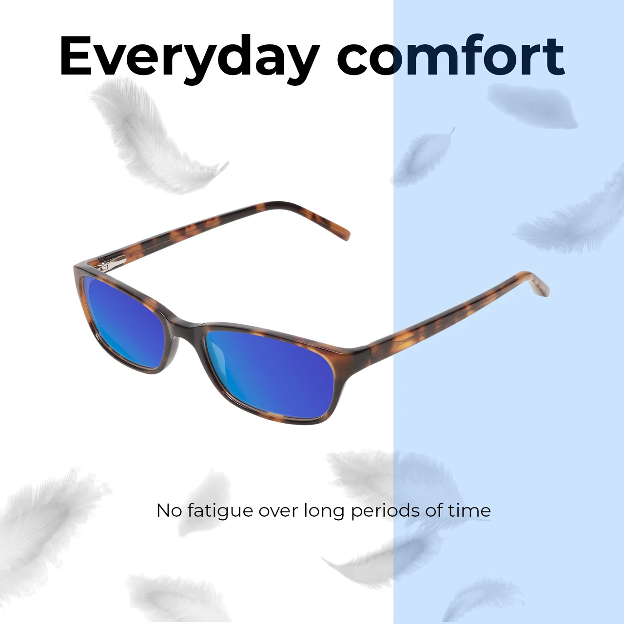 Lightweight Construction Illustration of Jones New York J730 Designer Polarized Sunglasses with Custom Cut Blue Mirror Lenses in Black Crystal Layer Ladies Cat Eye Full Rim Acetate 53 mm