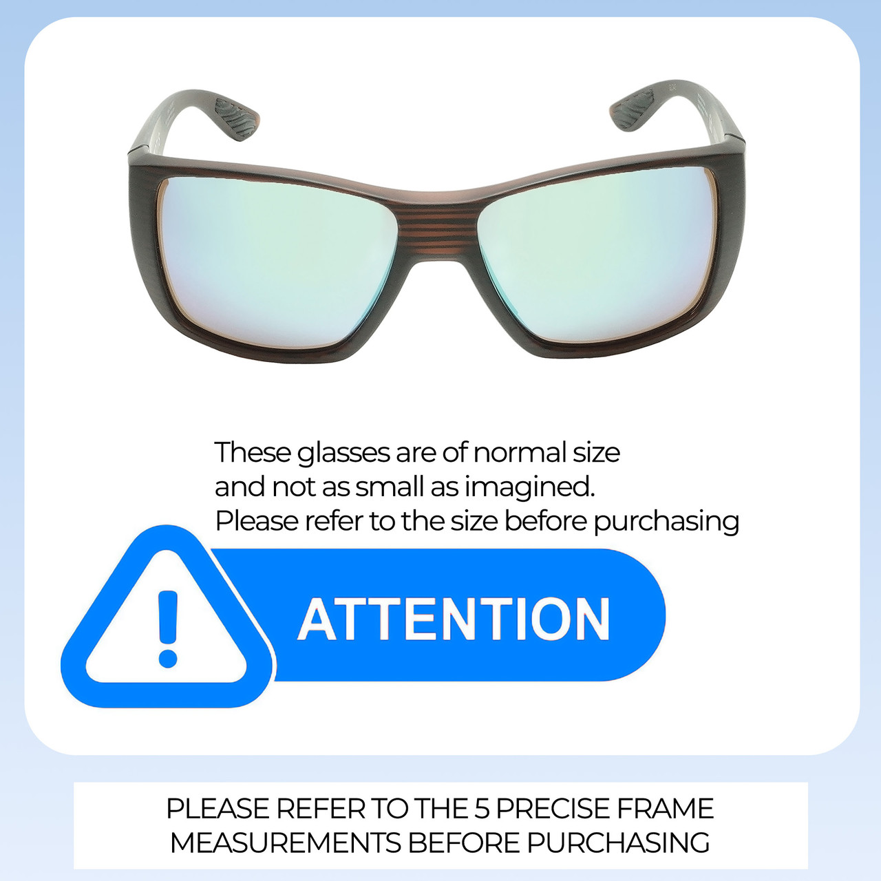 Size Awareness Illustration of OTIS Coastin Unisex Sunglasses Matte Woodland/Polarized Mirror Green Glass 61 mm