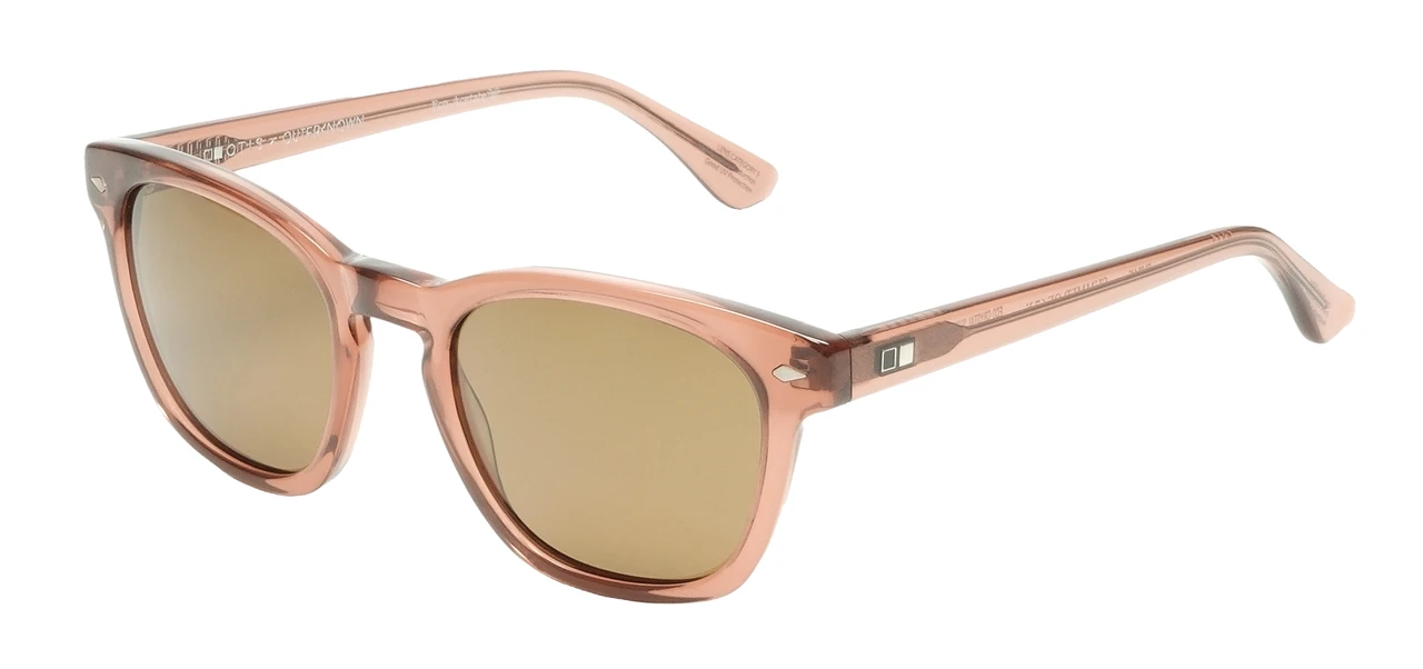 Profile View of OTIS Summer of 67 X Sunglasses in Eco Crystal Sunset/Brown Polarized Glass 52 mm