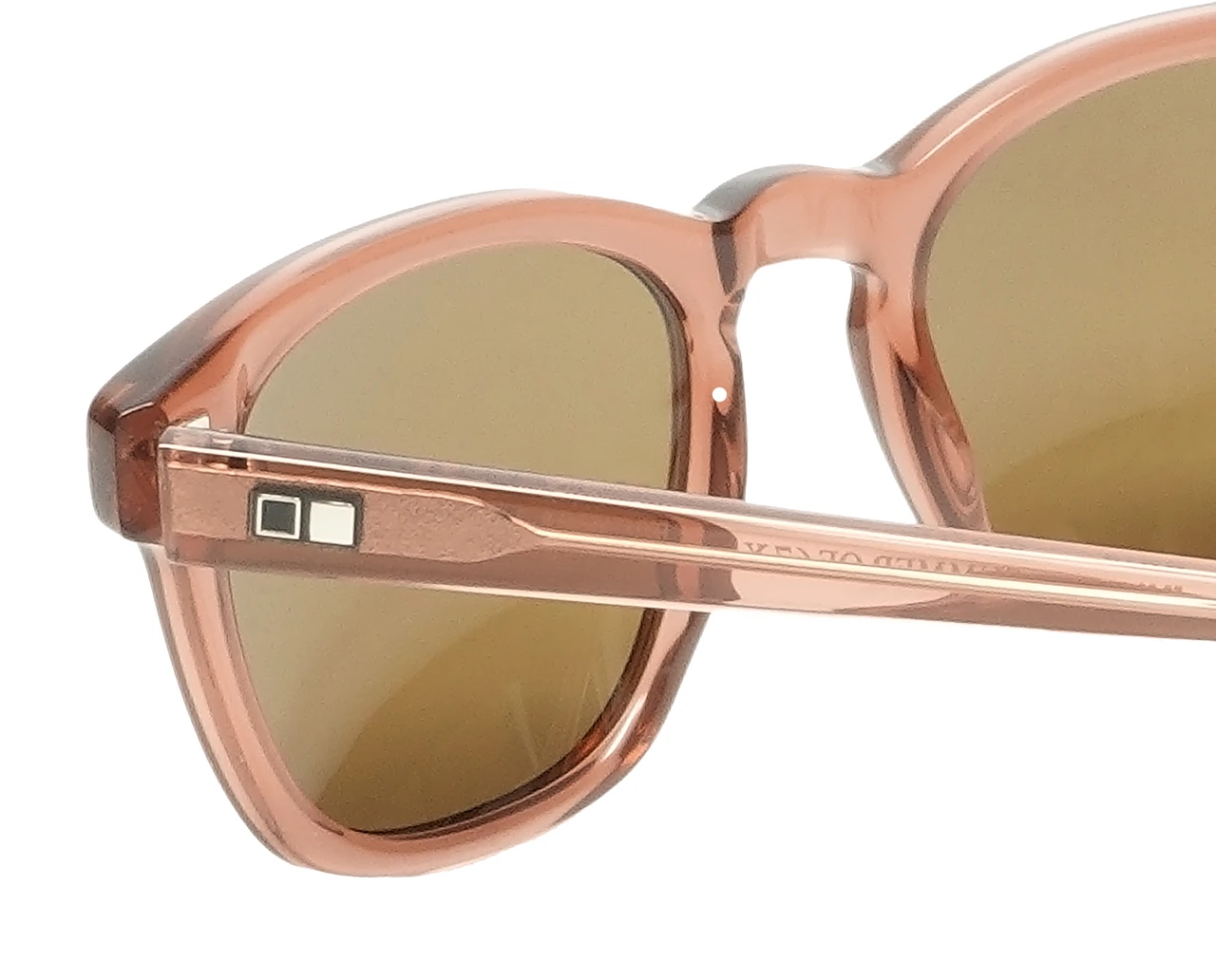 Close Up View of OTIS Summer of 67 X Sunglasses in Eco Crystal Sunset/Brown Polarized Glass 52 mm