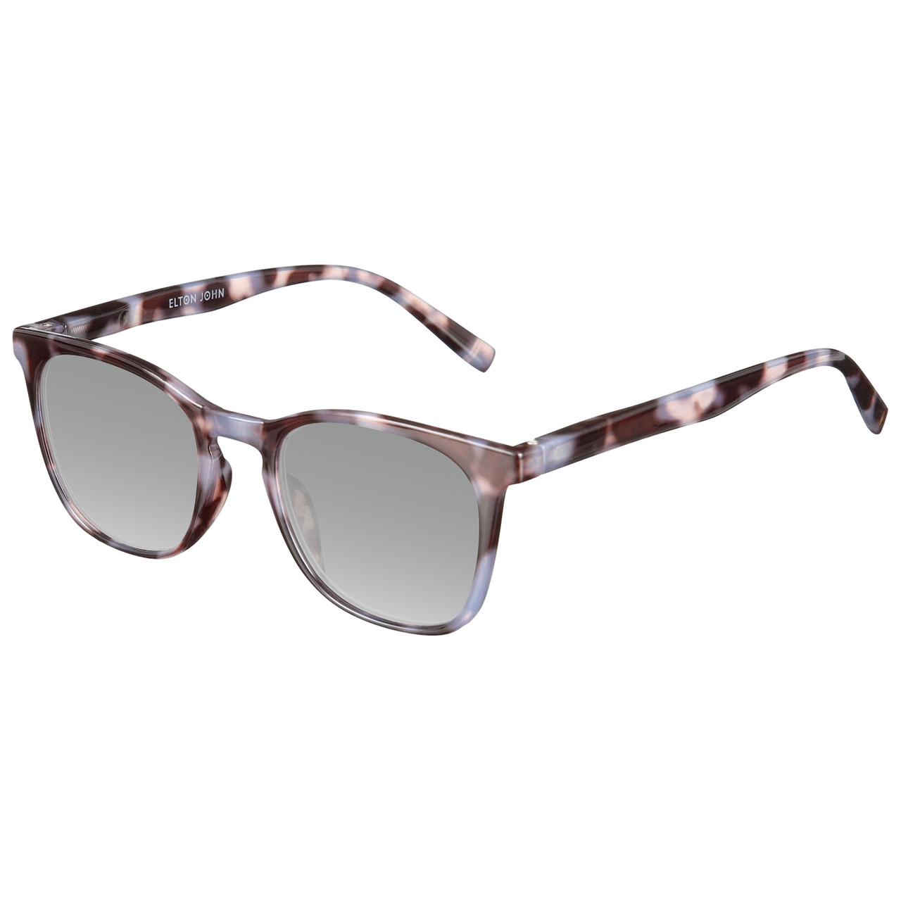 Elton John Single 2 Unisex Square Designer Polarized Sunglasses in Tortoise Havana Brown 45mm CHOOSE LENS COLOR with Custom Cut Silver Mirror Lenses