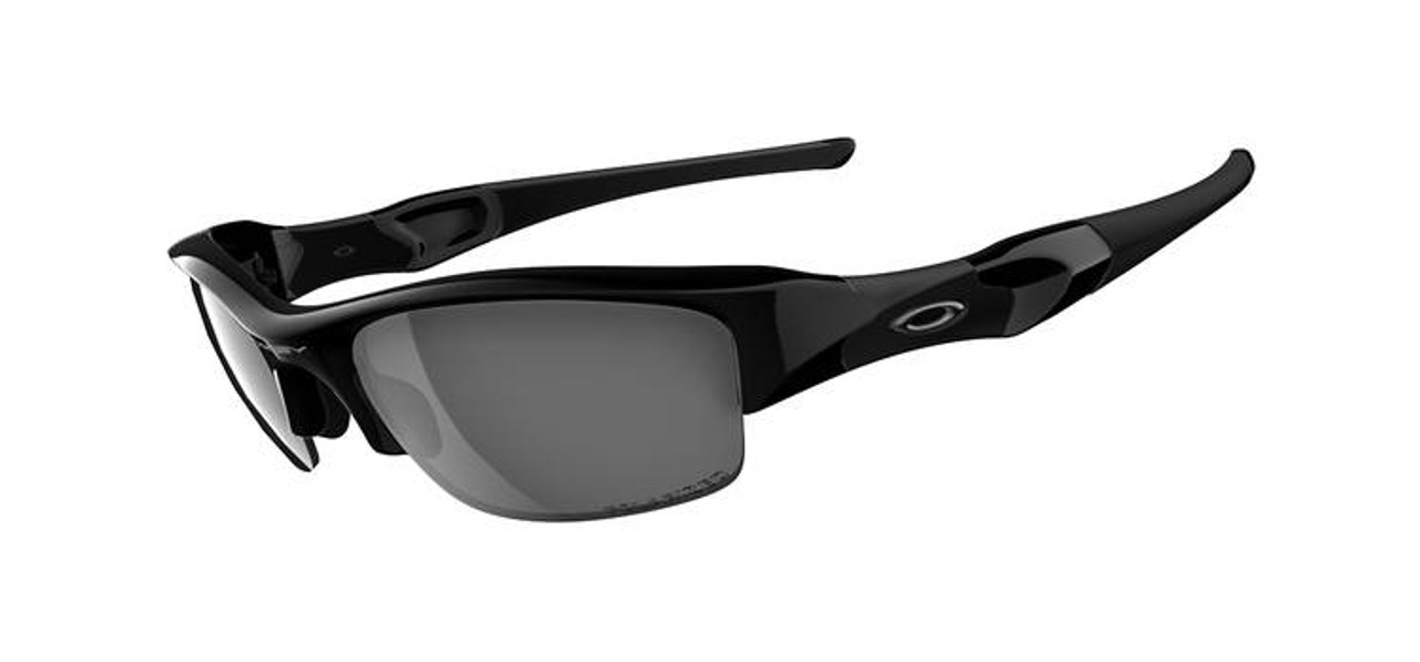 Oakley Polarized Sunglasses: Flak Jacket in Jet-Black & Grey