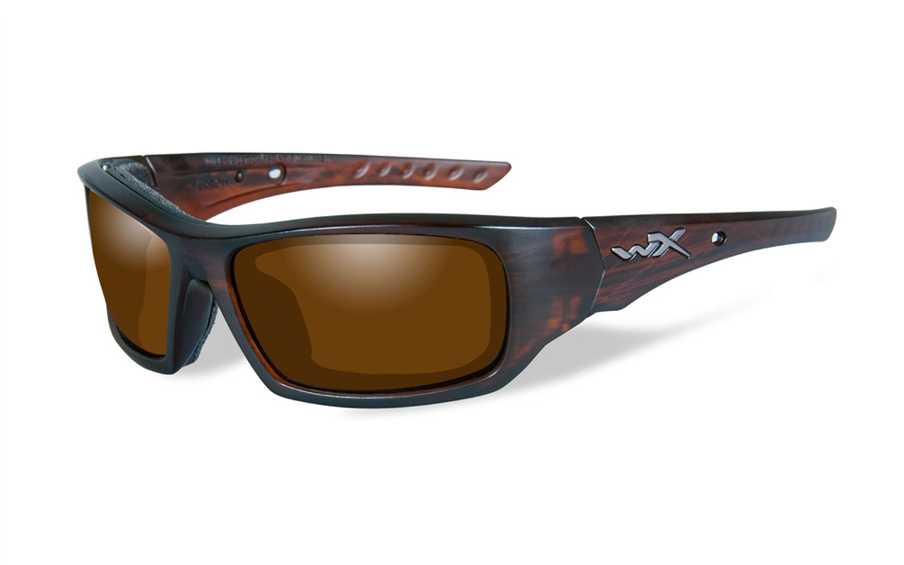 Wiley-X Arrow in Matte-Layered Tortoise & Polarized Amber Lens