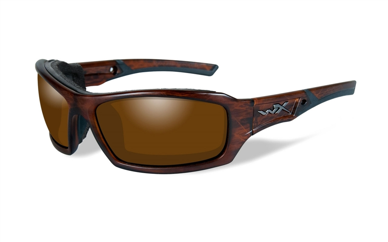 Wiley-X Echo in Matte-Layered Tortoise & Polarized Amber Lens