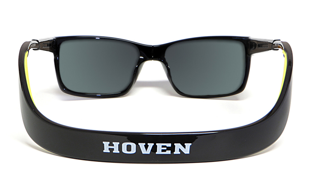 Hoven Eyewear MONIX in Black Gloss with Yellow & Grey Polarized