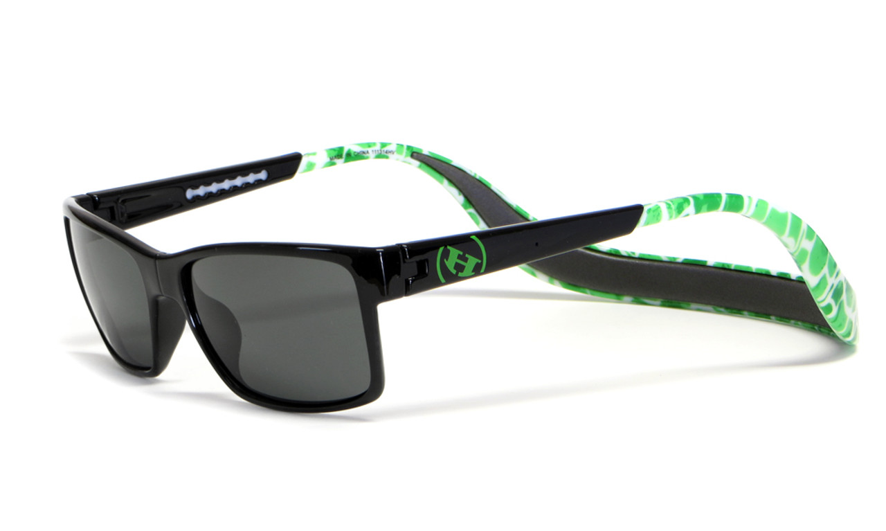 Hoven Eyewear MONIX in Black Green with Turtle Gloss Grey & Grey Polarized