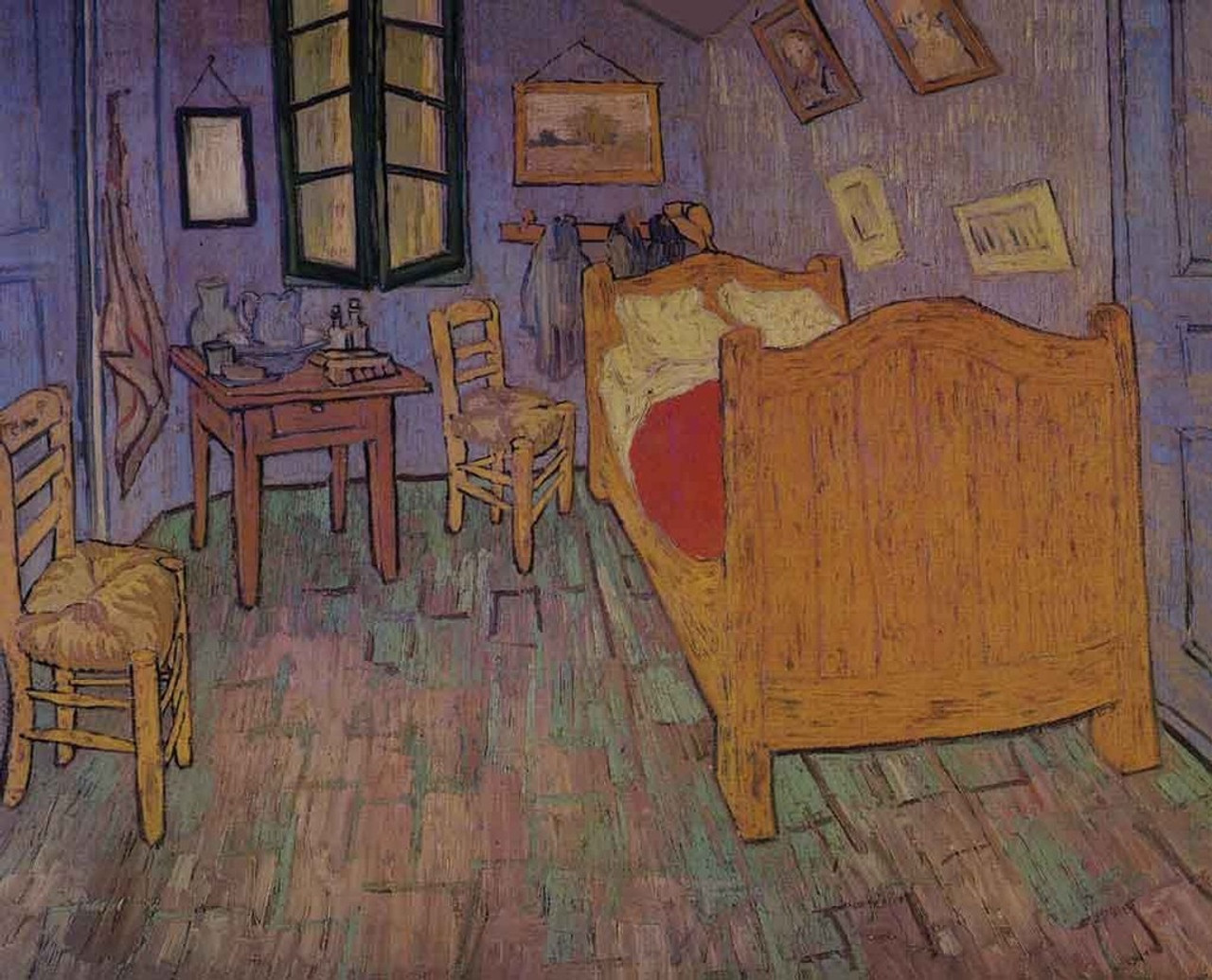 Famous Artwork Theme Cleaning Cloth 'Bedroom in Arles' by Van Gogh