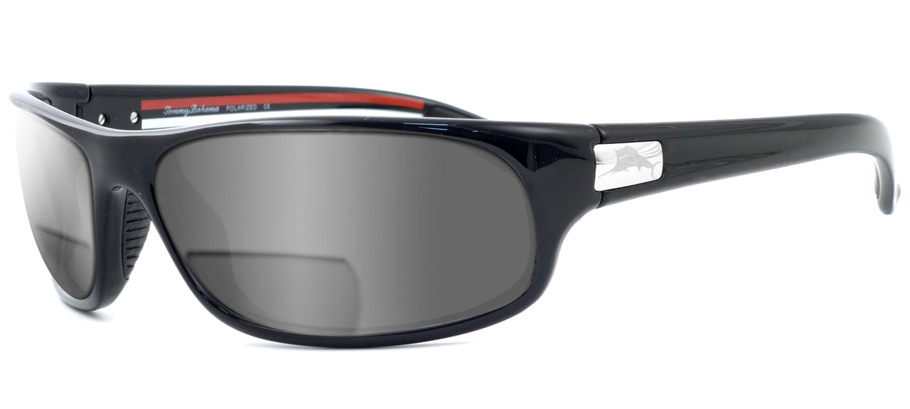 Tommy Bahama TB 6036 in Black Polarized Bi-Focal Reading Sunglasses