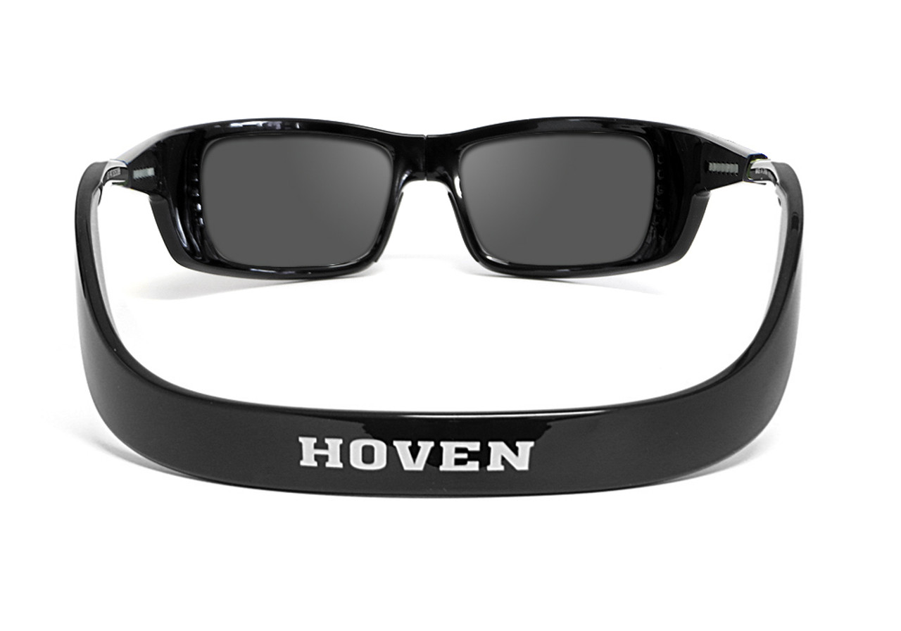 Hoven Eyewear Meal Ticket in Black & Tahoe Blue Mirror Polarized