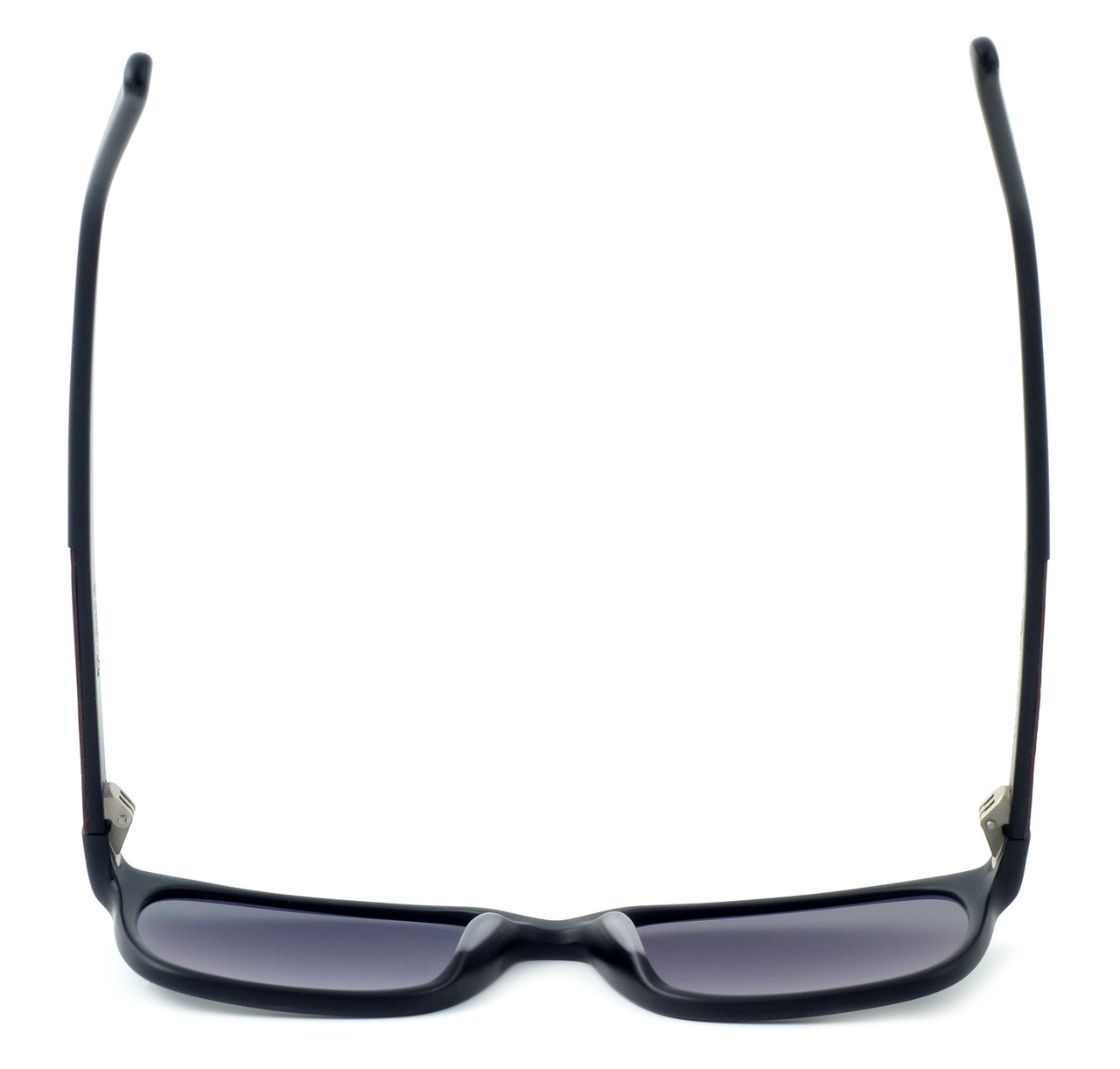 Parkman Handcrafted Polarized Sunglasses Francesa in Matte-Black with Amboyna Burl & Grey Lens ; Made in the USA
