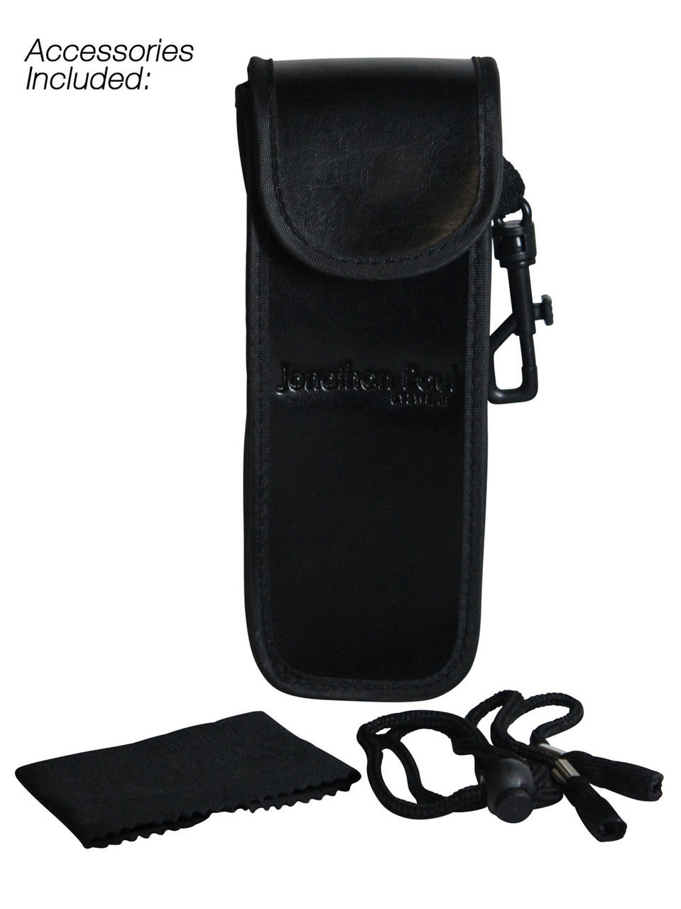 Included Velcro Clip Case with Micro-Fiber Cleaning Cloth & Lanyard