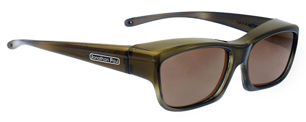 Jonathan Paul Fitovers Eyewear Kids Extra-Small Coolaroo in Olive-Charcoal & Amber CL003A