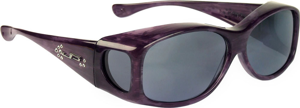 Jonathan Paul Fitovers Eyewear Kids Extra-Small Glides in Purple Haze & Gray G005S