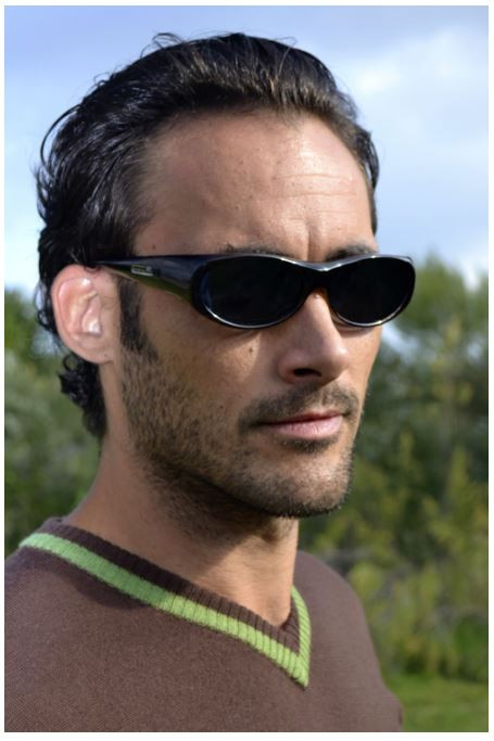 Jonathan Paul Fitovers Eyewear Small Binya in Brown-Feather & Amber BN003A