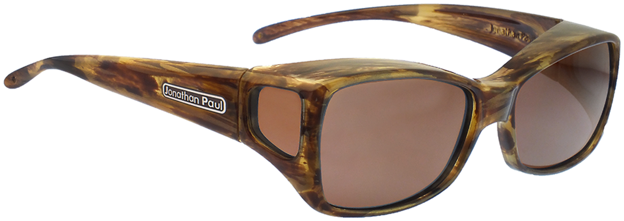 Jonathan Paul Fitovers Eyewear Medium Dahlia in Tiger-Eye & Amber DL003A