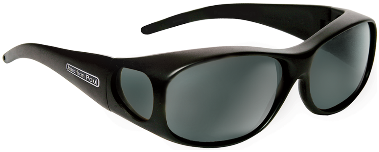 Jonathan Paul Fitovers Eyewear Medium Element in Matte-Black & Gray EM001