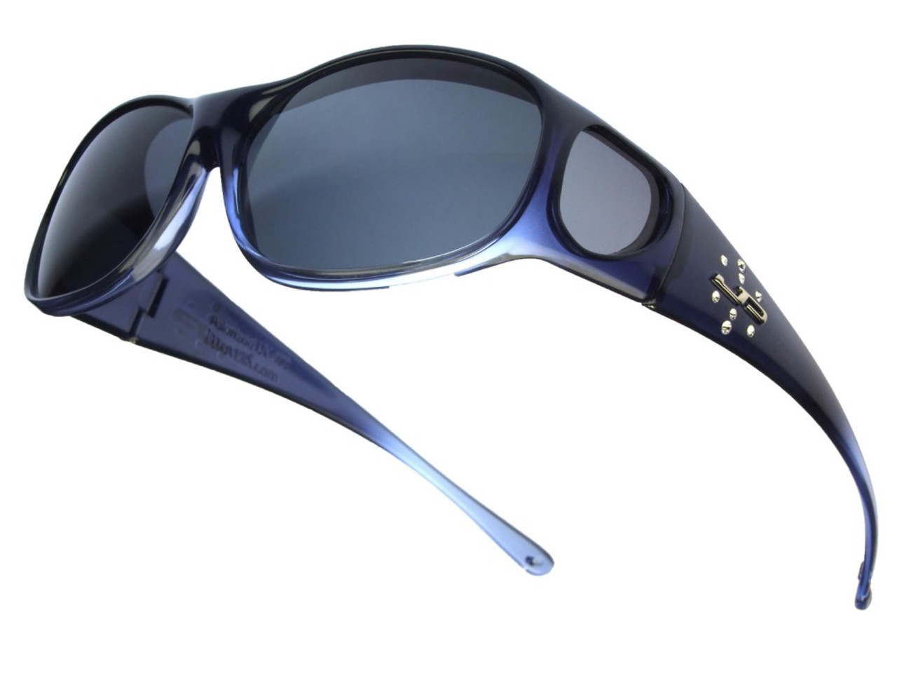 Jonathan Paul Fitovers Eyewear Medium Element in Sapphire & Gray EM005S