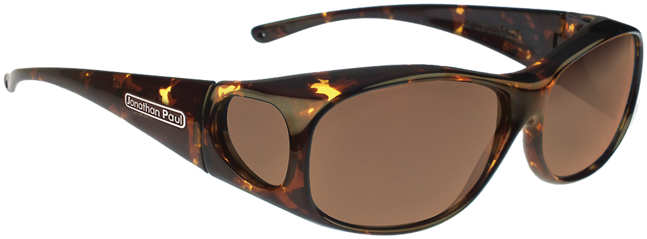 Jonathan Paul Fitovers Eyewear Medium Element in Tortoise & Amber EM007A