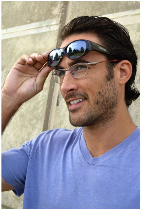 Jonathan Paul Fitovers Eyewear Medium Kiata in Purple-Rain & Gray KA001