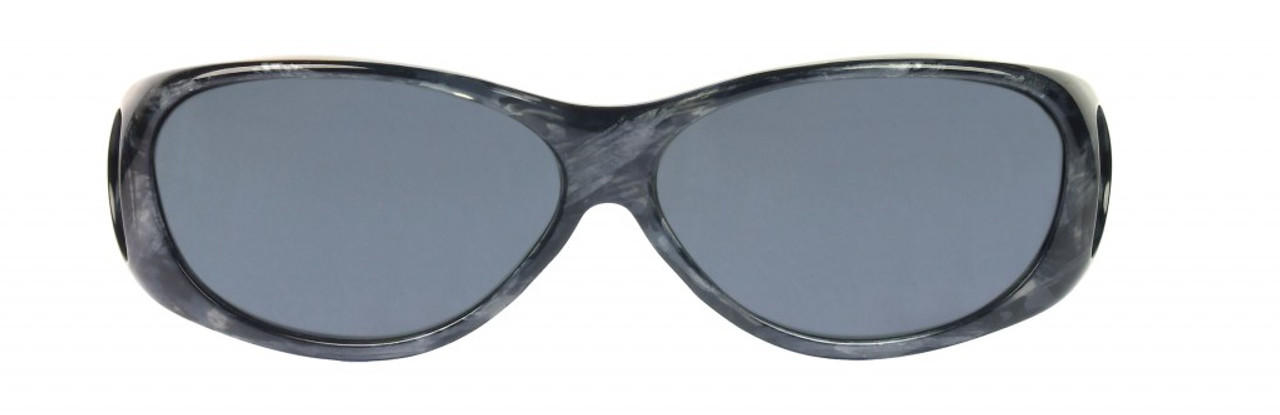 Jonathan Paul Fitovers Eyewear Medium Lotus in Smoke-Marble with Swarovski® Crystals & Gray