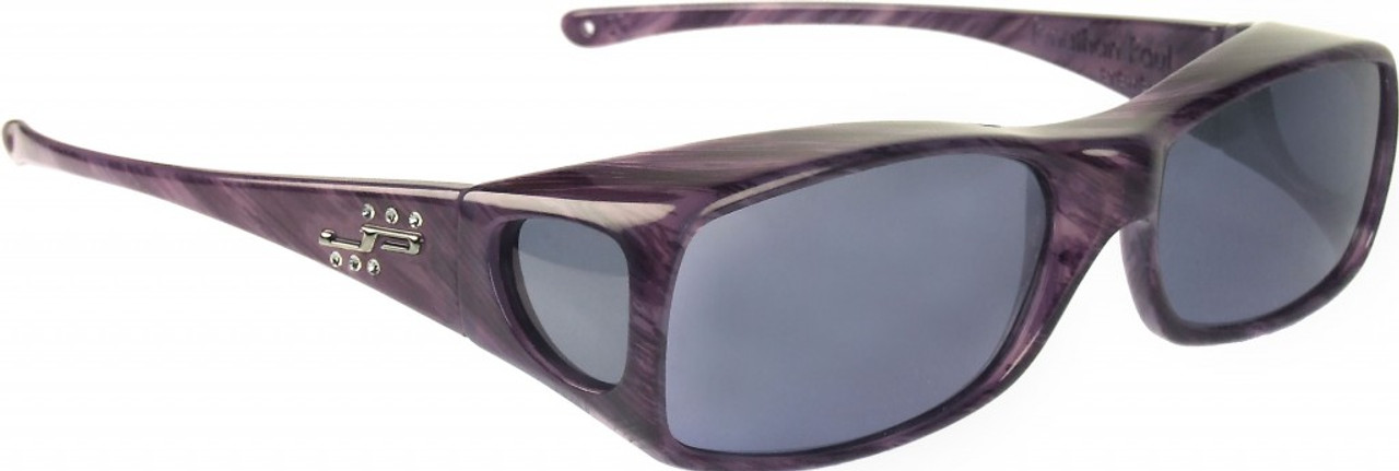 Jonathan Paul Fitovers Eyewear Large Aria in Purple-Heart & Gray AA006S
