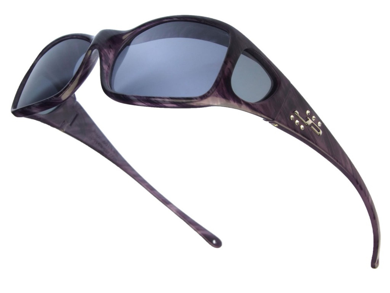 Jonathan Paul Fitovers Eyewear Large Aria in Purple-Heart & Gray AA006S