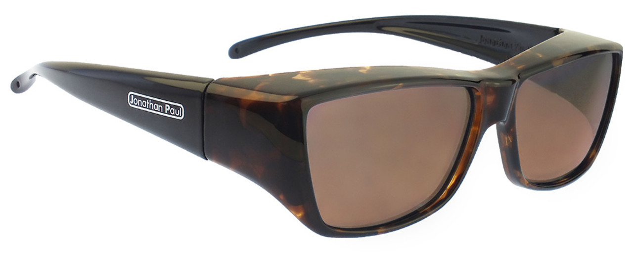 Jonathan Paul Fitovers Eyewear Large Neera in Leopard-Black & Amber NR003A