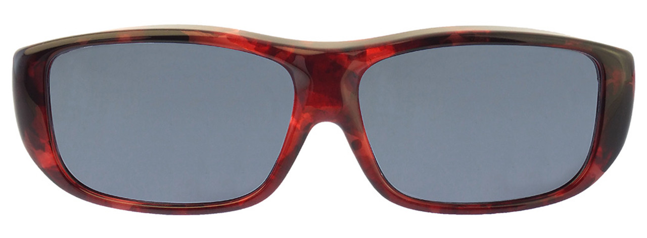 Jonathan Paul Fitovers Eyewear Large Quamby in Claret-Tortoise & Gray QL004