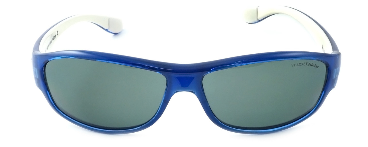Vuarnet Designer Polarized Sunglasses VL1030-0004 Blue Frame with Grey Tint Lens