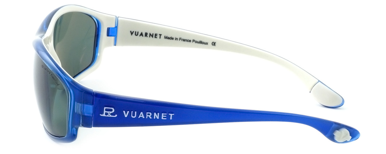 Vuarnet Designer Polarized Sunglasses VL1030-0004 Blue Frame with Grey Tint Lens